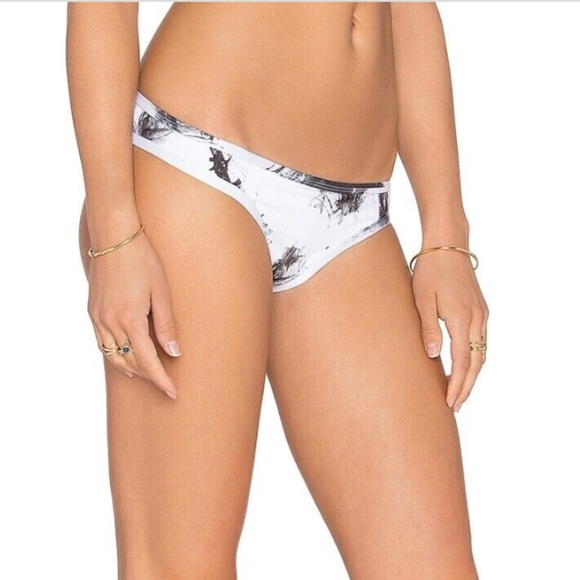 NWT Tavik [ Small ] Jayden Moderate Bikini Bottom in Smudge‎ Black White - Picture 10 of 10